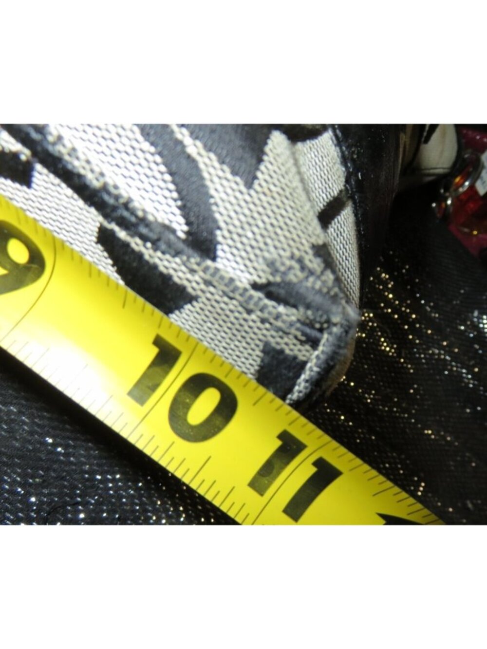 Coach 2008 Cursive Creed Limited Edition Signature Stripe Canvas & Leather Tote - Picture 9 of 9